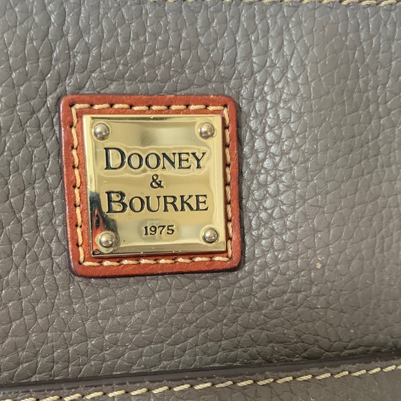 Dooney and Bourke Pebble Grain Lexington Taupe Tote Bag - Picture 4 of 15